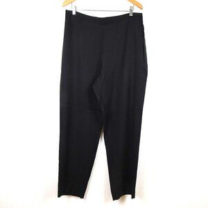 Natori Sanded Twill Pants Women's 16 Black Tapered Lightweight